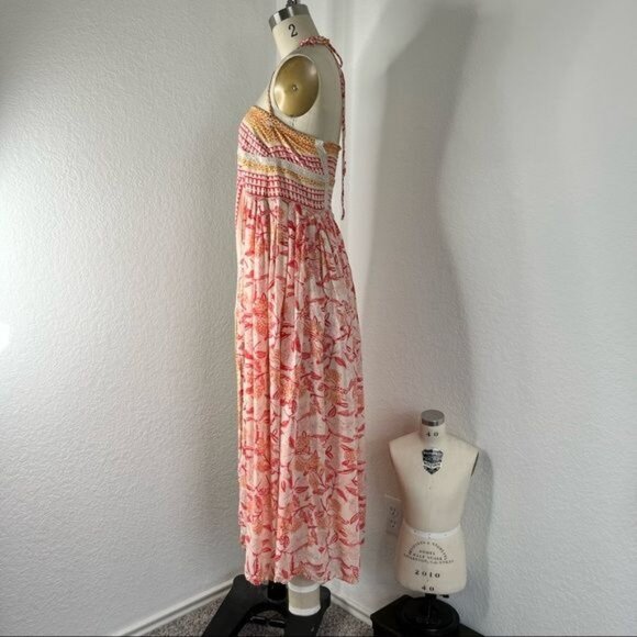 Free People Smocked Tigerlily Panel Midi Dress - Picture 4 of 9